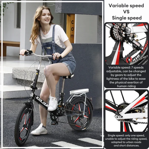 my-11134207-7rasc-m1du3a8ux7s23d Foldable 7 Speed Adult Bike 20inch
