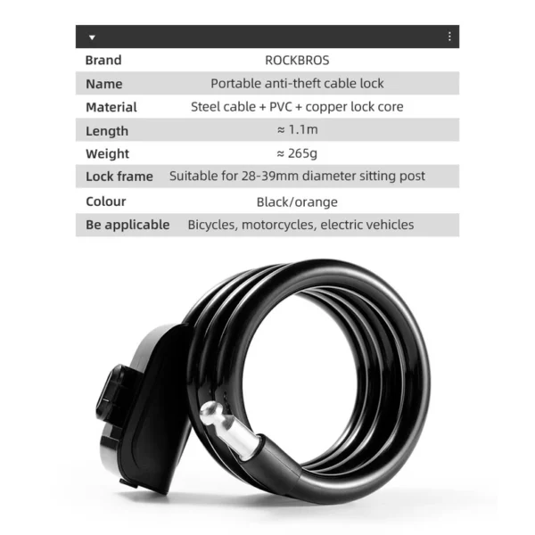Anti Theft Bike Lock