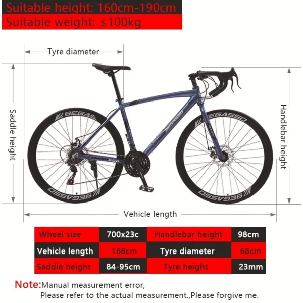 my-11134207-7rasb-m4oog8su10x47b Disc Brake Adult Road Bike 26inch