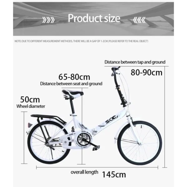 my-11134207-7rasl-m1wsrplkezgq5b Urban Commuter Foldable Adult Bike 20inch