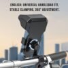 360° Rotatable Bicycle Phone Holder with Sunshade