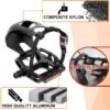 BUCKLOS Aluminium Flat Bike Pedals with Toe Clips