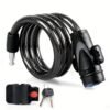 Universal Long Bicycle Anti-Theft Lock with Mounting Rack