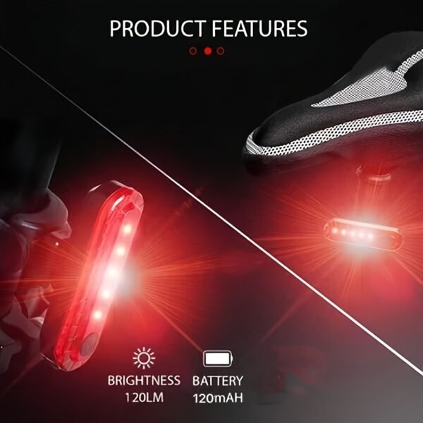 USB Rechargeable Front and Rear LED Bicycle Light Set