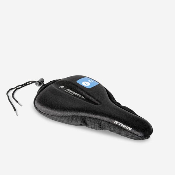 Memory Foam Bicycle Saddle Cover Size L – Black