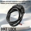 Portable 4-Digit Combination Bicycle Lock