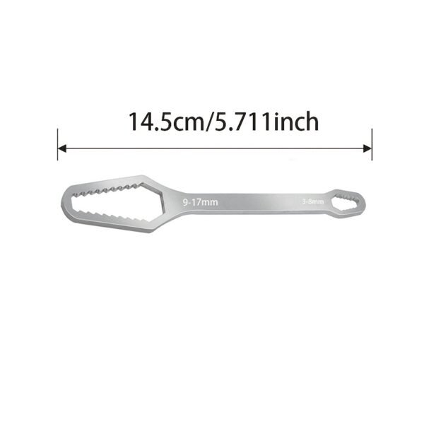 Adjustable Double-Headed Bicycle Spoke Wrench – 3–17mm
