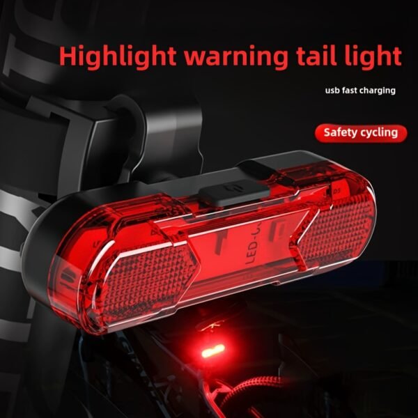 USB Rechargeable LED Bicycle Rear Light