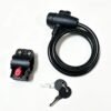 Universal Long Bicycle Anti-Theft Lock with Mounting Rack