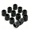 Black PE Schrader Tire Valve Caps – 2 Pieces