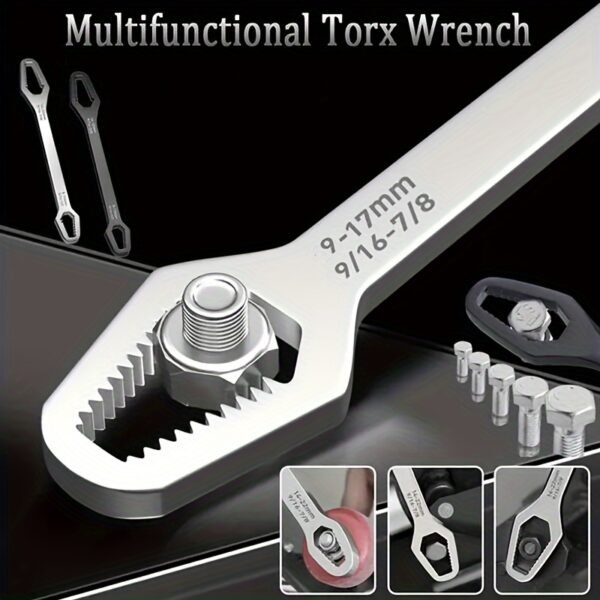 Adjustable Double-Headed Bicycle Spoke Wrench – 3–17mm
