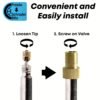 Universal Bicycle Tire Valve Adapter Set – 6 Pieces